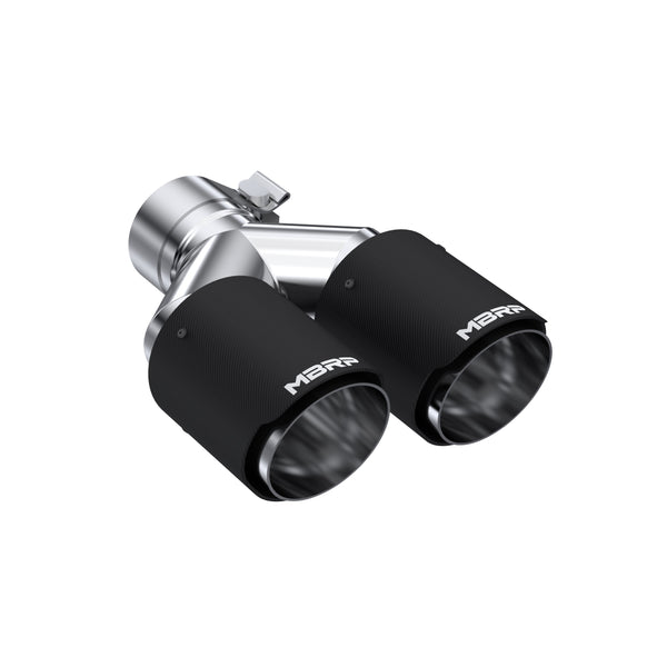 MBRP Universal Carbon Fiber Dual Tip 3.5in OD/2.5in Inlet - T5171CF