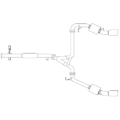 Revel Medallion Touring-S Catback Exhaust - Dual Muffler 90-99 Mitsubishi 3000GT VR4