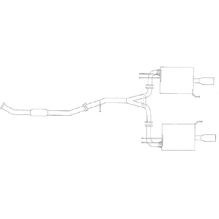 Revel Medallion Touring-S Catback Exhaust - Dual Muffler 04-08 Acura TSX