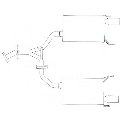 Revel Medallion Touring-S Catback Exhaust - Dual Muffler / Rear Section 06-13 Lexus IS250 AWD/RWD - T70113AR