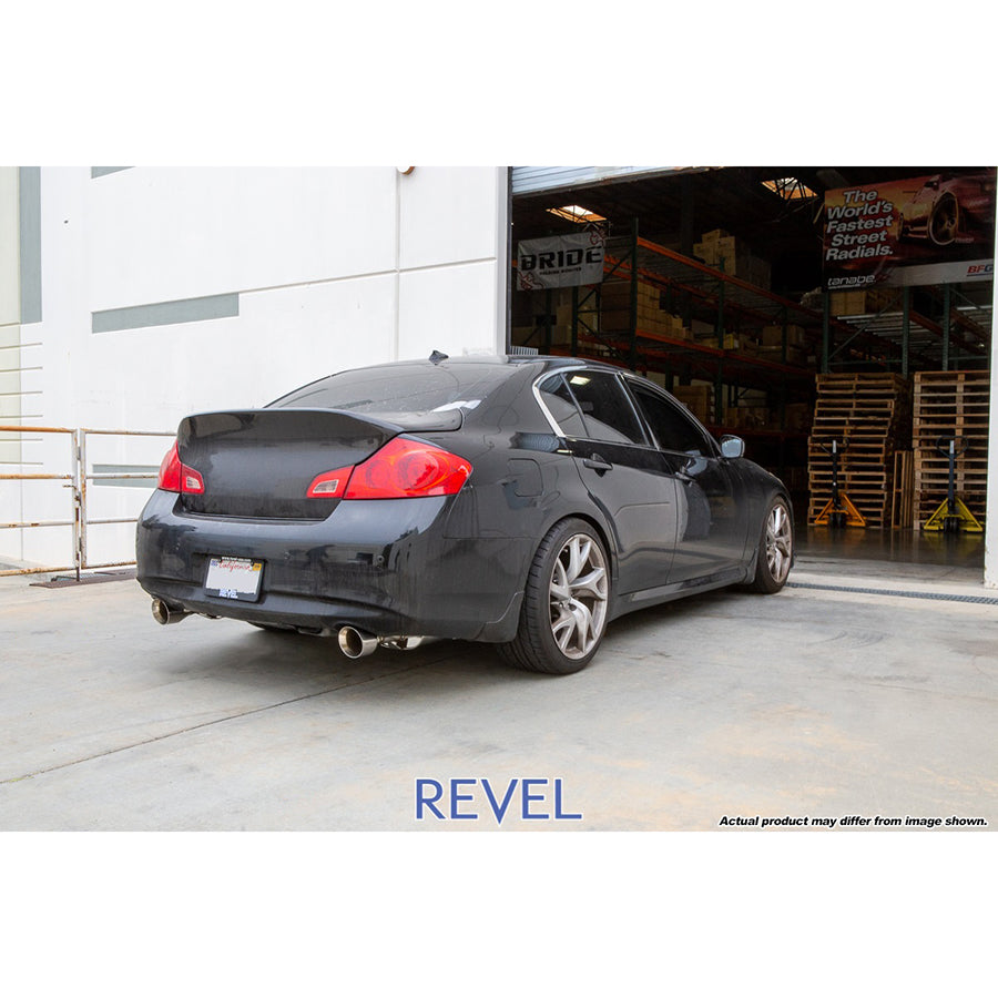 Revel Medallion Touring-S Axle Exhaust - Dual Muffler / Axle Back 07-08 Infiniti G35 Sedan