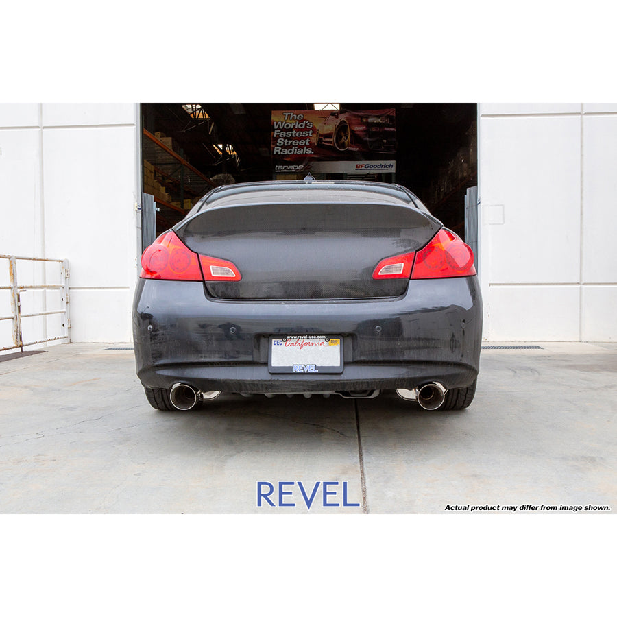 Revel Medallion Touring-S Axle Exhaust - Dual Muffler / Axle Back 07-08 Infiniti G35 Sedan