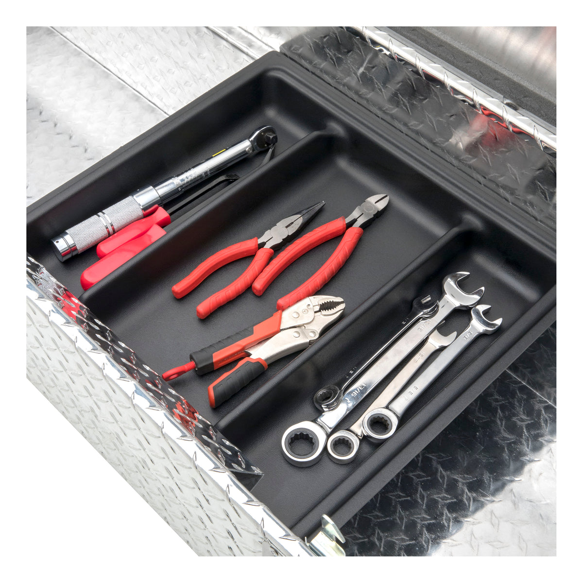 UWS TB-60 Bright Aluminum 60" Gull Wing Crossover Truck Tool Box (LTL Shipping Only)