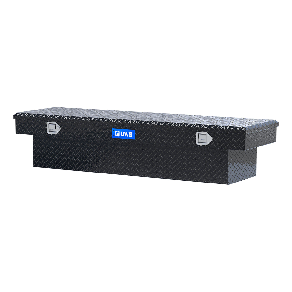 UWS TBS-69-BLK Gloss Black Aluminum 69" Crossover Truck Tool Box (LTL Shipping Only)