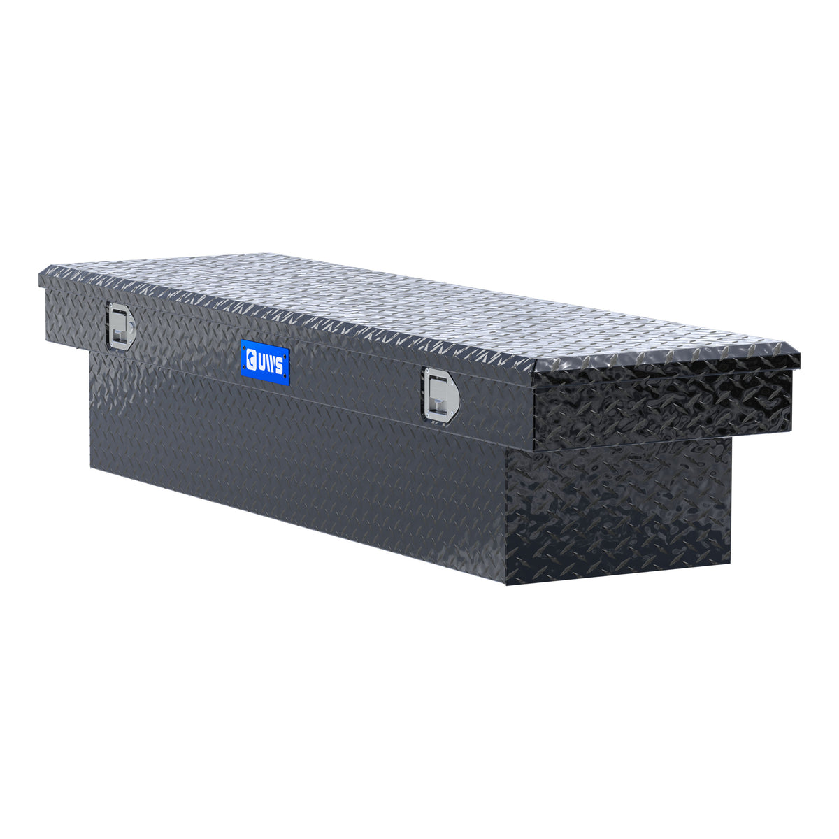 UWS TBS-69-BLK Gloss Black Aluminum 69" Crossover Truck Tool Box (LTL Shipping Only)