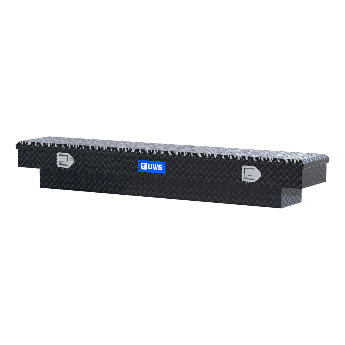 UWS TBS-69-SL-BLK Gloss Black Aluminum 69" Slim-Line Crossover Truck Tool Box (LTL Shipping Only)