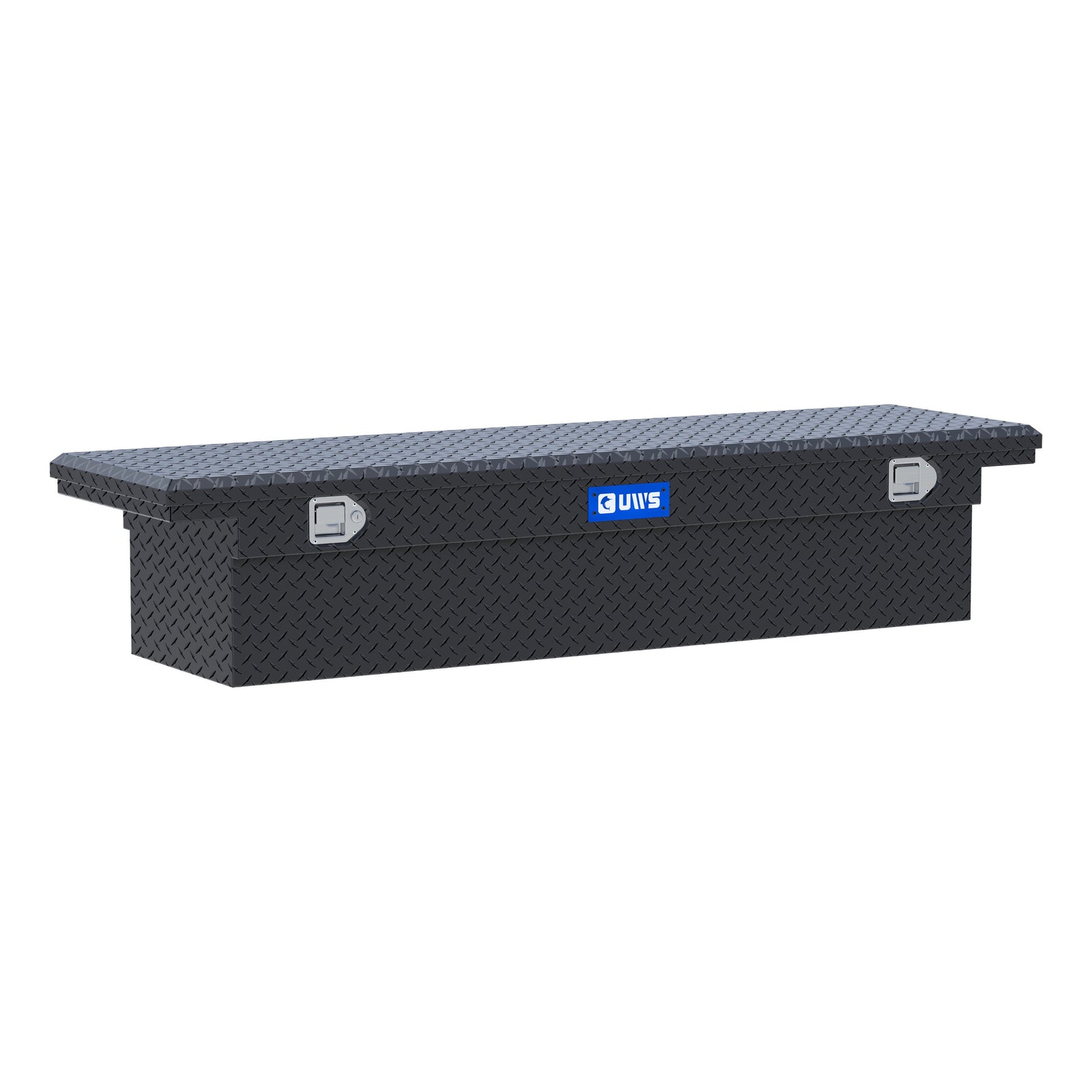 UWS TBS-72-LP-MB Matte Black Aluminum 72" Truck Tool Box with Low Profile (LTL Shipping Only)