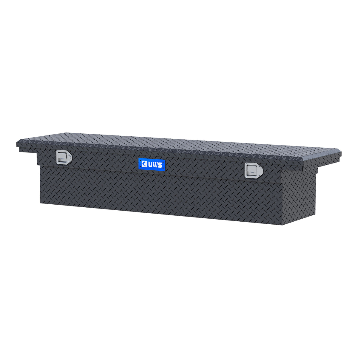 UWS TBS-72-LP-MB Matte Black Aluminum 72" Truck Tool Box with Low Profile (LTL Shipping Only)