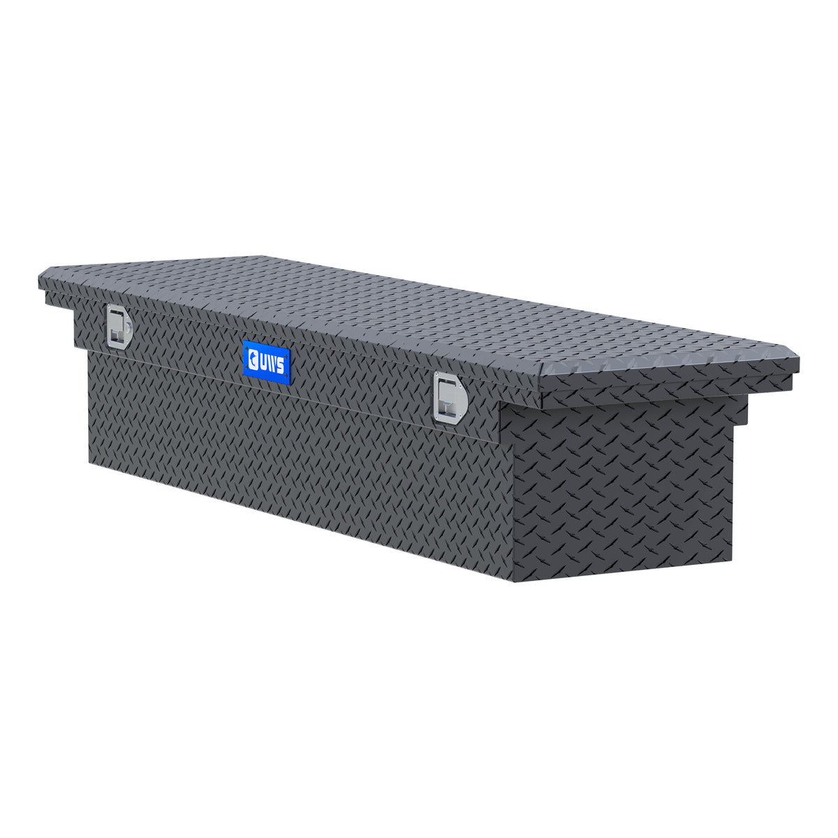 UWS TBS-72-LP-MB Matte Black Aluminum 72" Truck Tool Box with Low Profile (LTL Shipping Only)