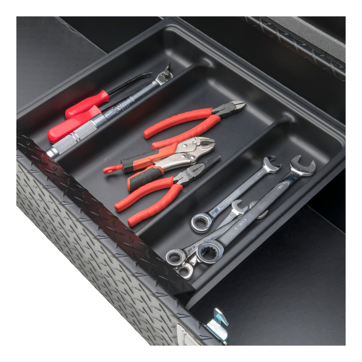 UWS TBS-72-MB Matte Black Aluminum 72" Crossover Truck Tool Box (LTL Shipping Only)