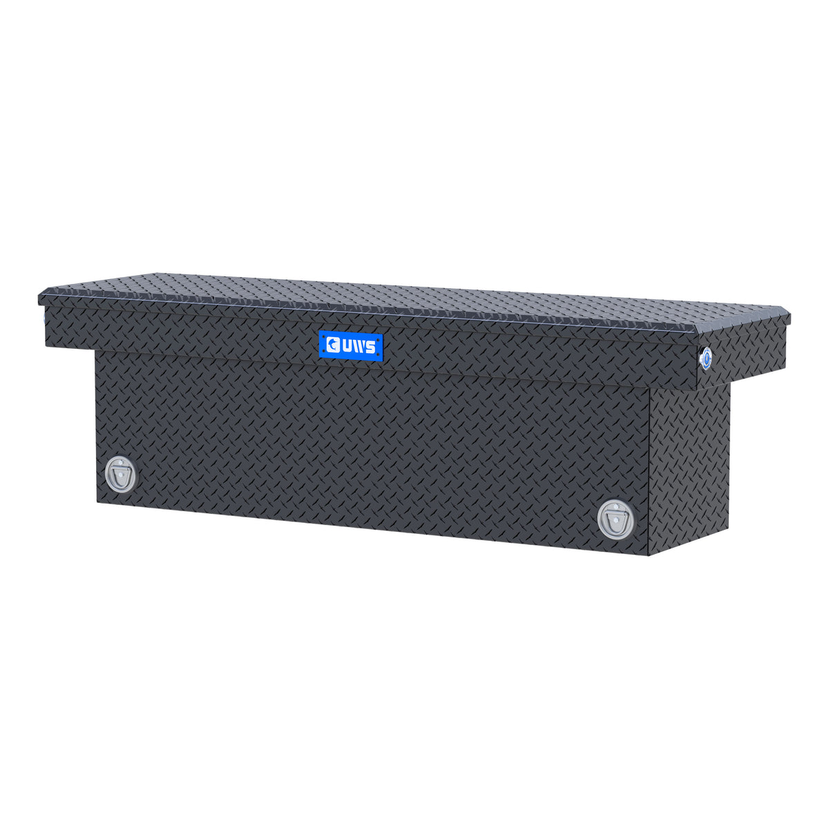 UWS TBSD-69-PB-MB Matte Black 69" Deep Push Button Crossover Truck Tool Box