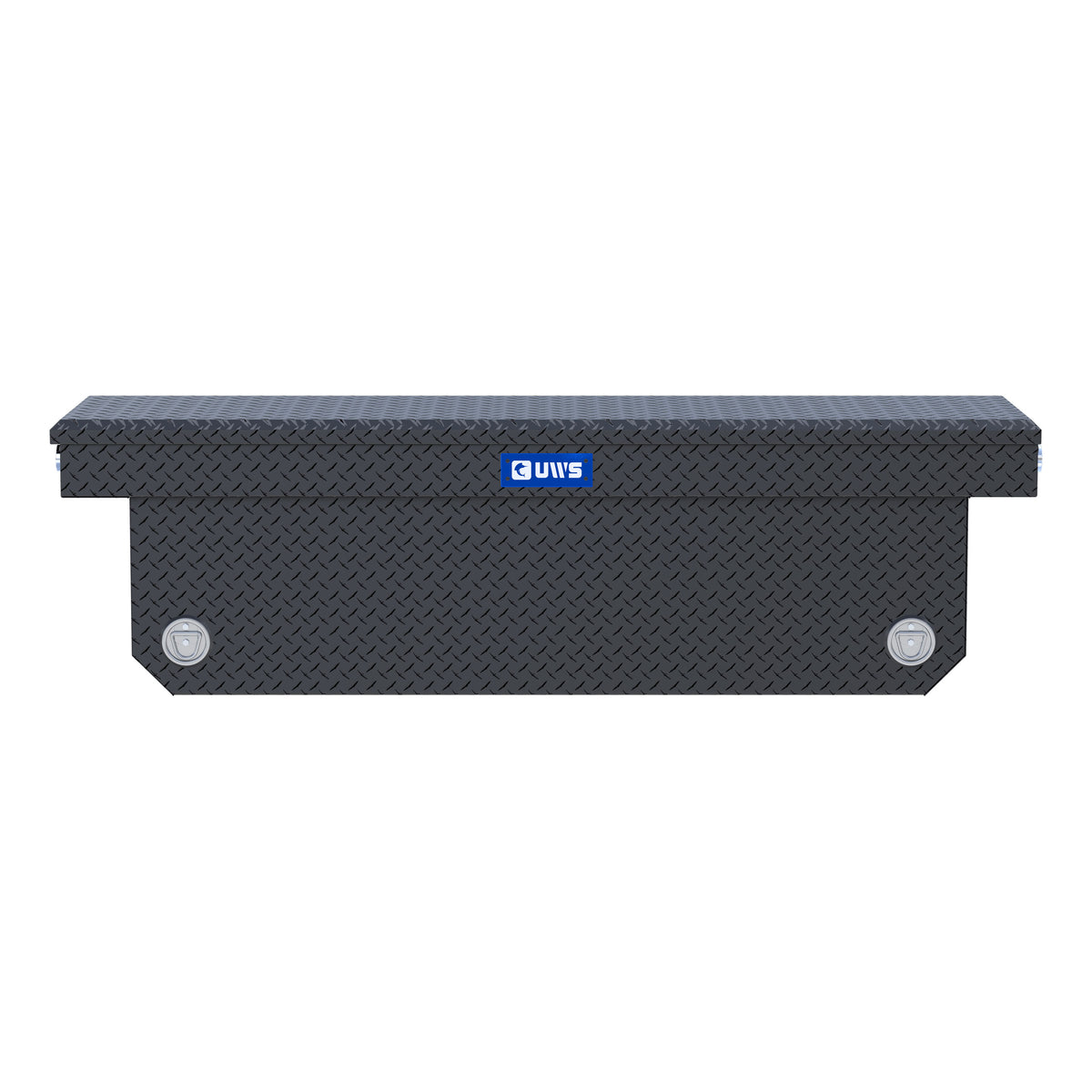 UWS TBSD-72-A-PB-MB Matte Black 72" Deep Angled Push Button Crossover Truck Tool Box