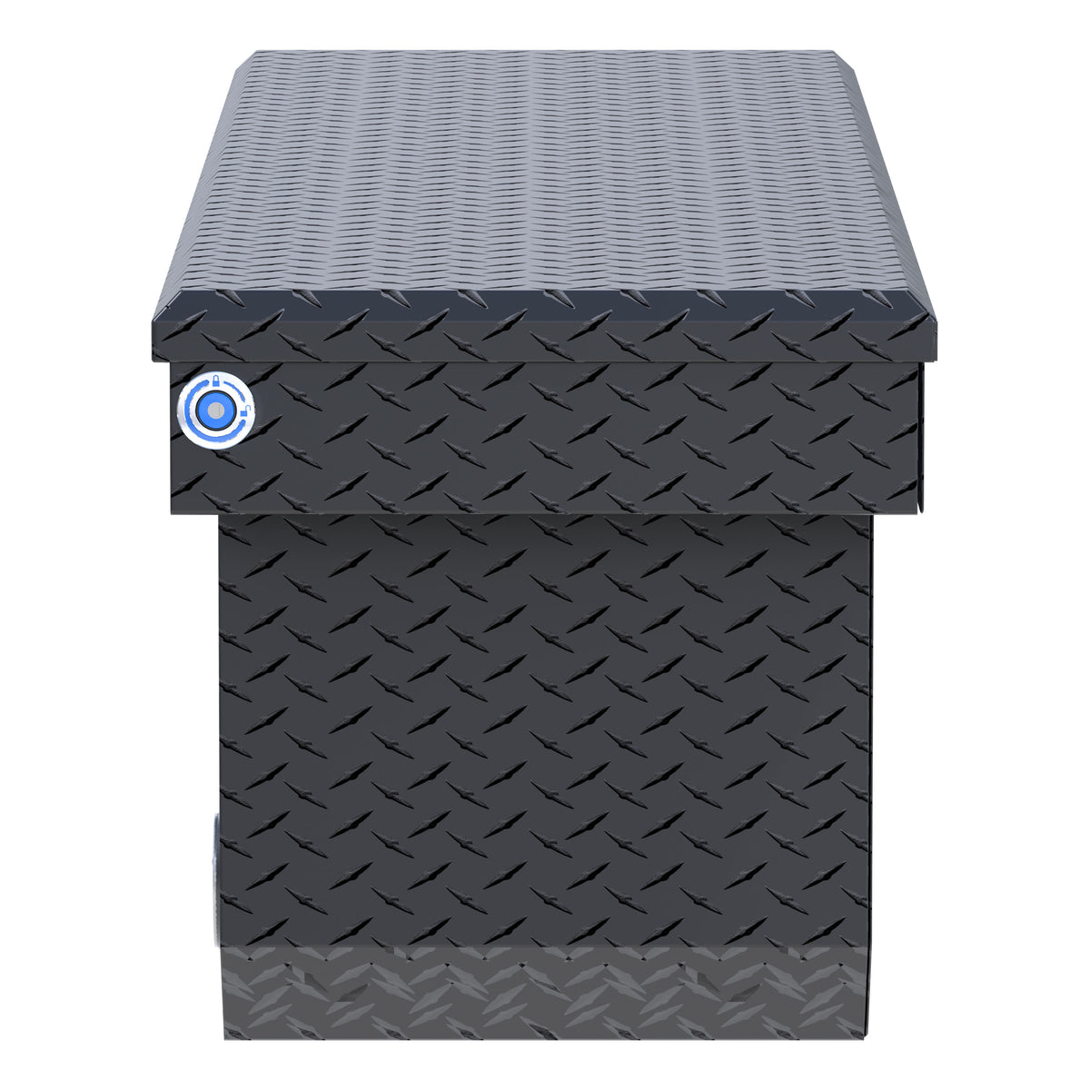UWS TBSD-72-A-PB-MB Matte Black 72" Deep Angled Push Button Crossover Truck Tool Box