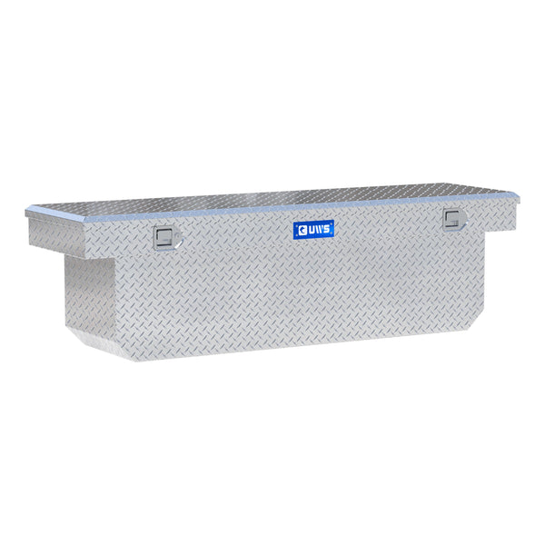 UWS TBSD-72-A Bright Aluminum 72" Deep Angled Crossover Truck Tool Box
