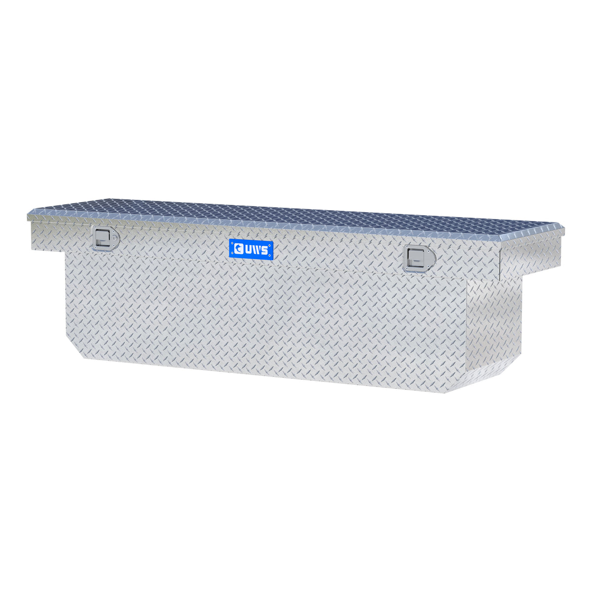 UWS TBSD-72-A Bright Aluminum 72" Deep Angled Crossover Truck Tool Box