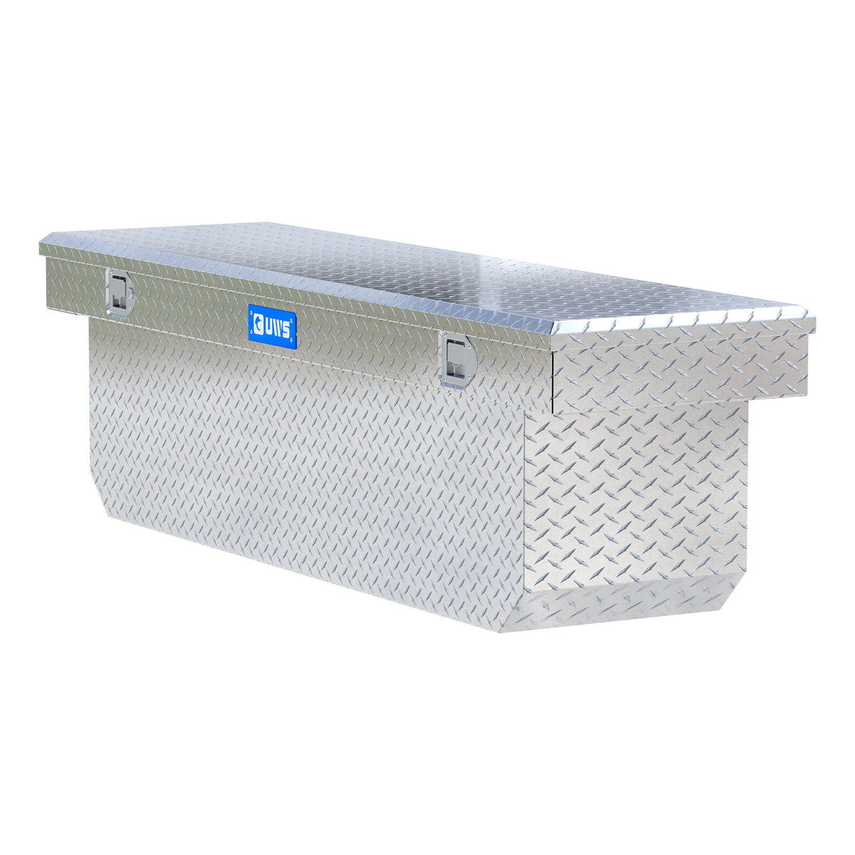 UWS TBSD-72-A Bright Aluminum 72" Deep Angled Crossover Truck Tool Box