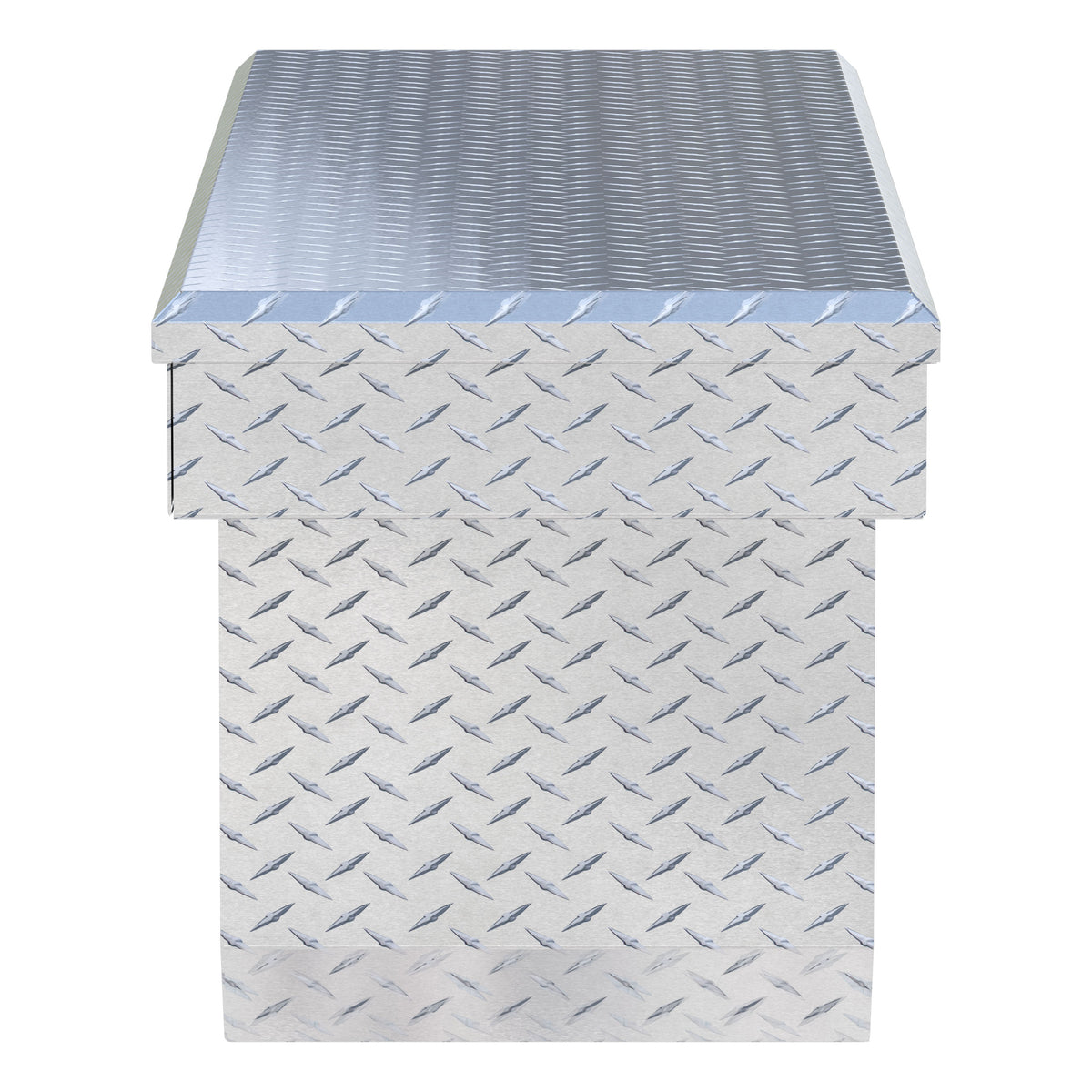 UWS TBSD-72-A Bright Aluminum 72" Deep Angled Crossover Truck Tool Box