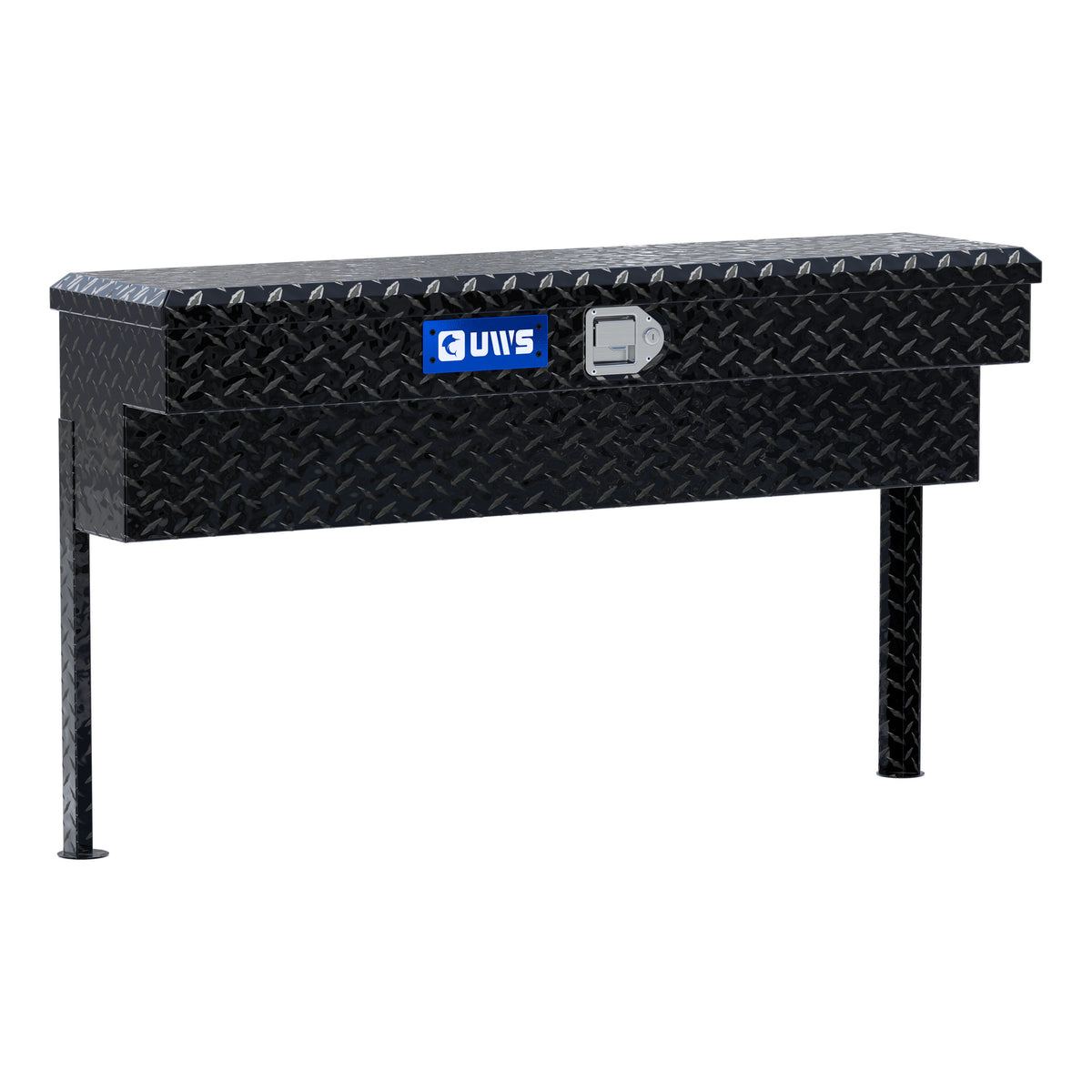 UWS TBSM-48-BLK Gloss Black Aluminum 48" Truck Side Tool Box (LTL Shipping Only)