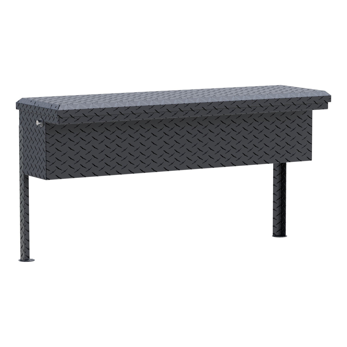 UWS TBSM-48-LP-MB Matte Black Aluminum 48" Truck Side Tool Box, Low Profile (LTL Shipping Only)