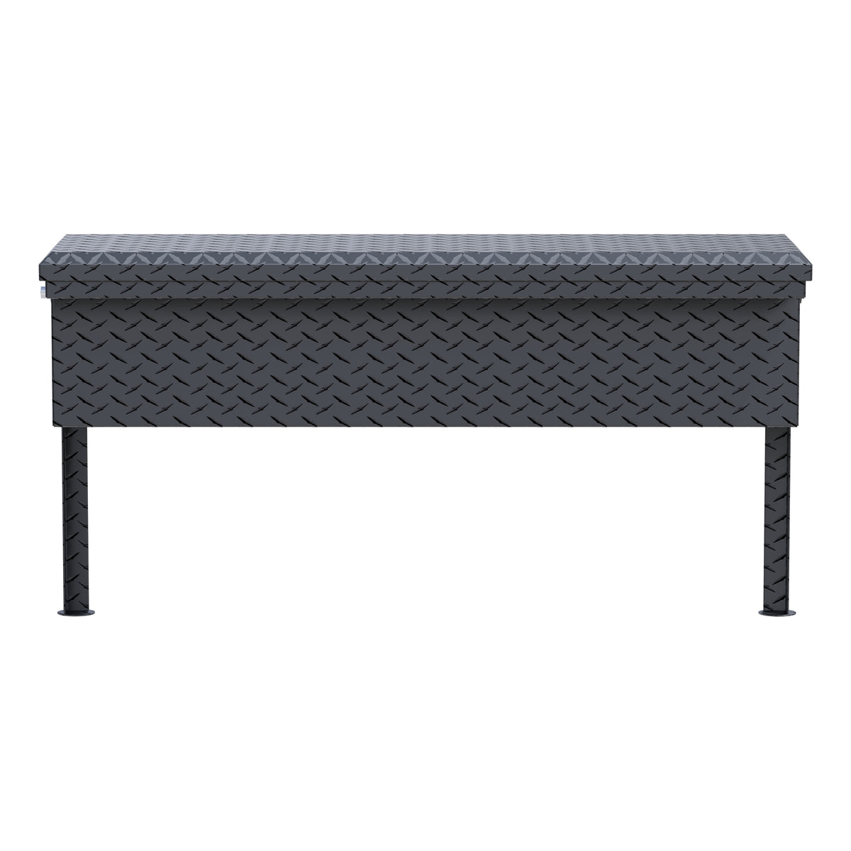 UWS TBSM-48-LP-MB Matte Black Aluminum 48" Truck Side Tool Box, Low Profile (LTL Shipping Only)