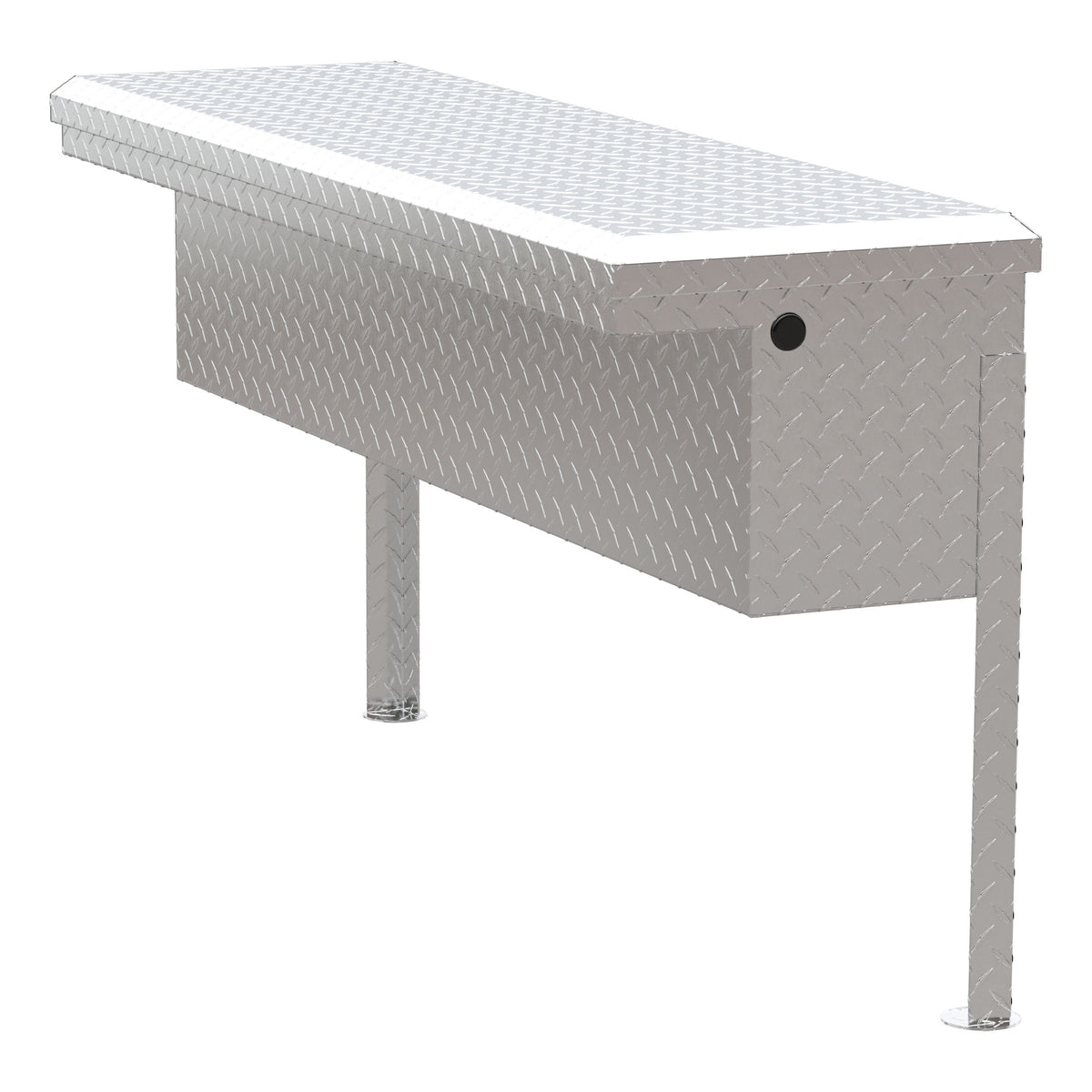UWS TBSM-48-LP Bright Aluminum 48" Truck Side Tool Box with Low Profile (LTL Shipping Only)