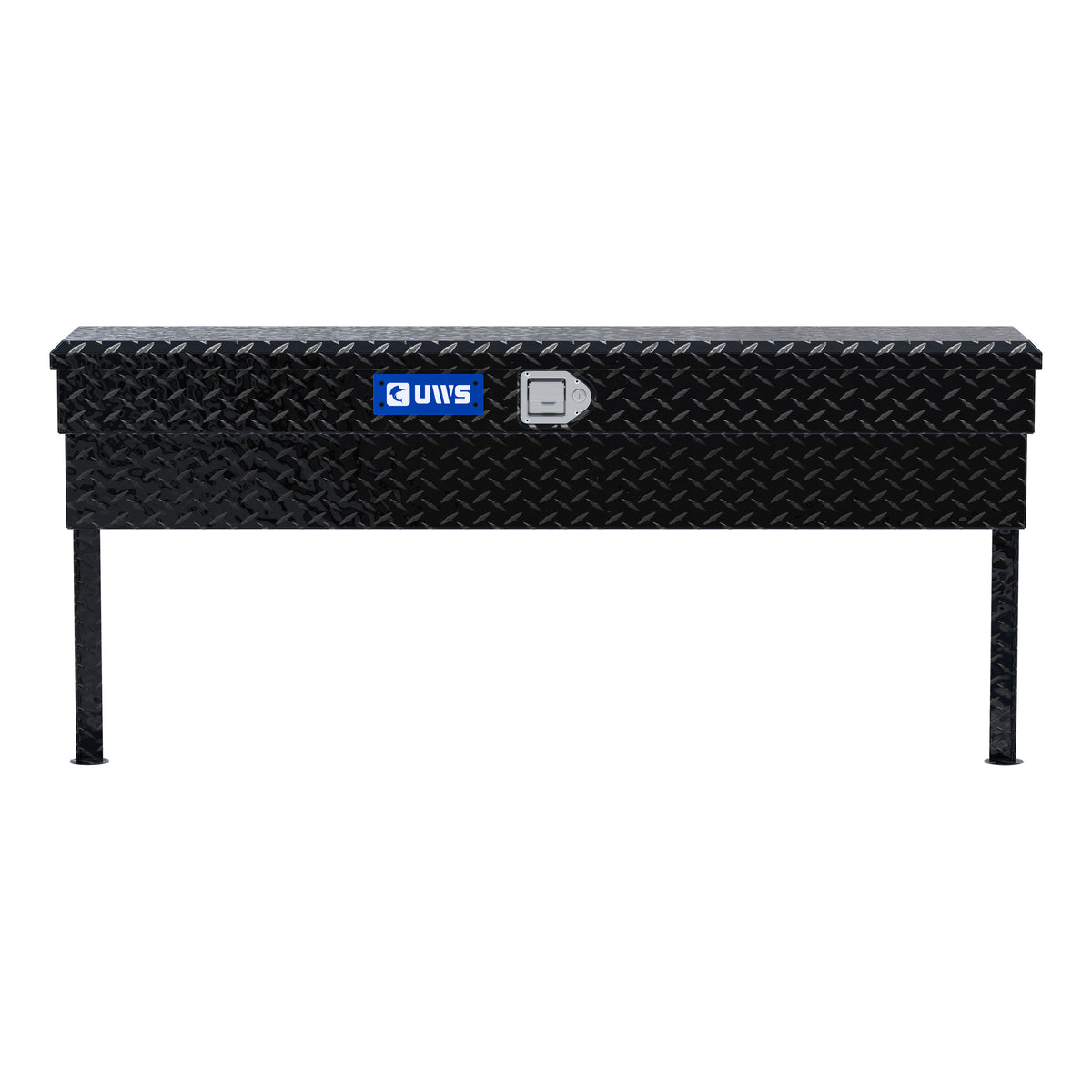 UWS TBSM-60-BLK Gloss Black Aluminum 60" Truck Side Tool Box (LTL Shipping Only)