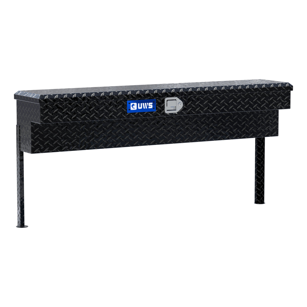 UWS TBSM-60-BLK Gloss Black Aluminum 60" Truck Side Tool Box (LTL Shipping Only)