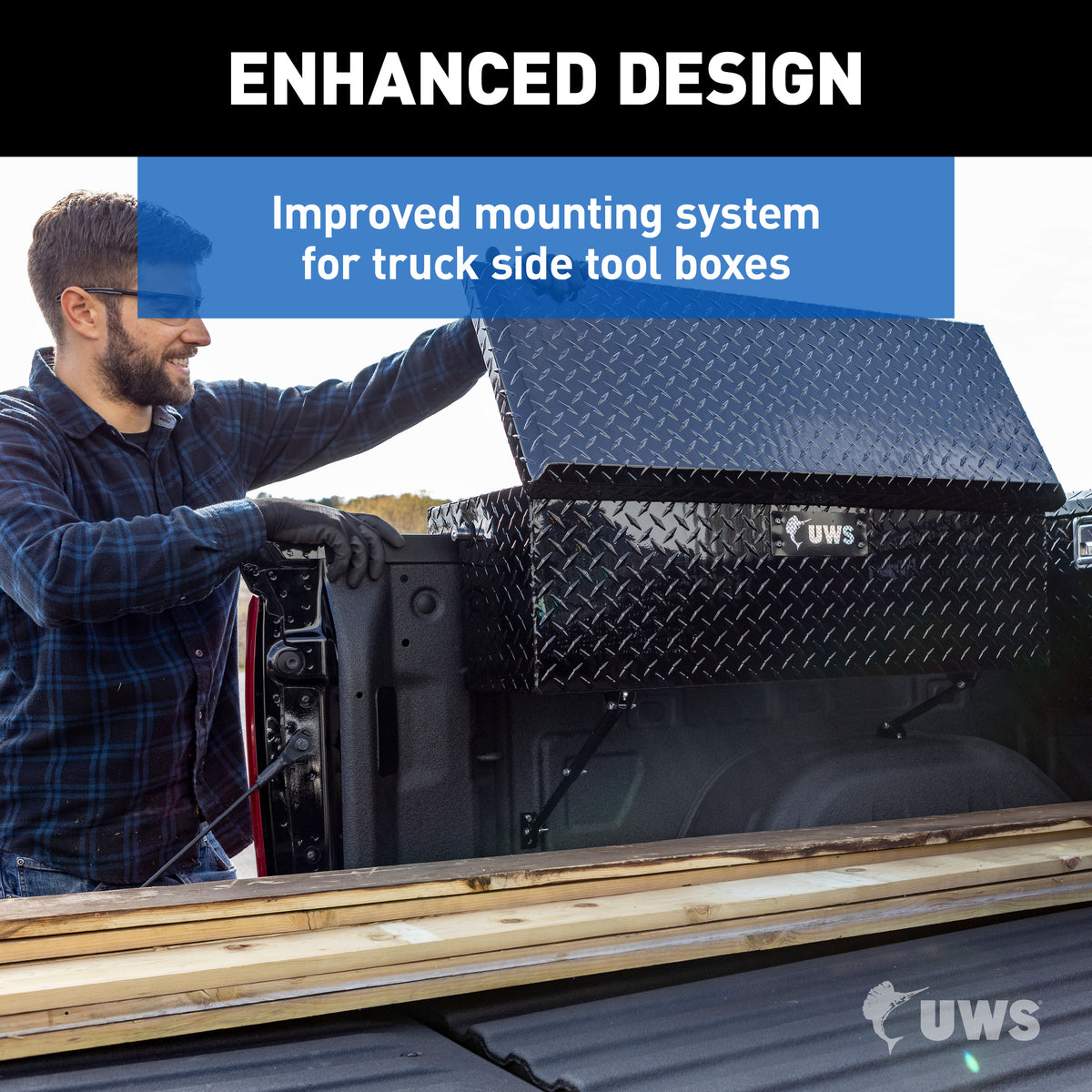 UWS TBSM-MK2 Space-Saving Adjustable Universal Legs for Truck Side Boxes