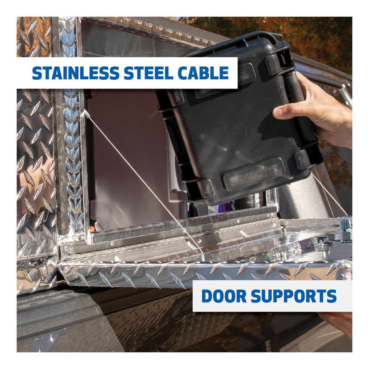 UWS TBUB-48 Bright Aluminum 48" Single-Door Underbody Tool Box (LTL Shipping Only)