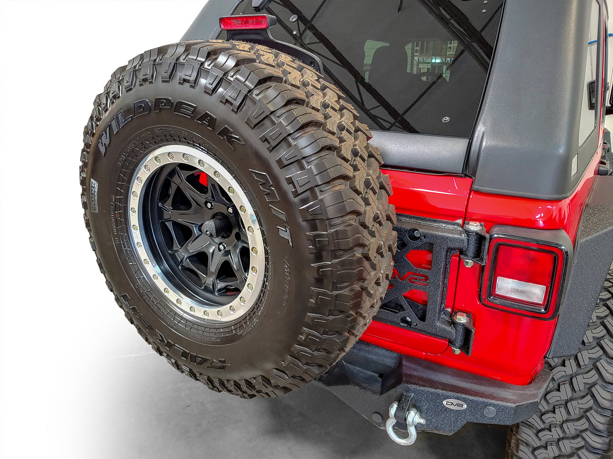 DV8 Offroad - Hinge Mounted Tire Carrier - TCJL-03