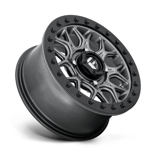 Fuel Off-Road Aluminum Wheels 15X7 Tech Utv Beadlock D919 Matte Gunmetal Black Bead Ring