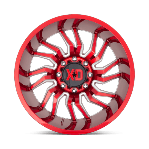 XD - XD858 22X12 8X6.5 Candy RED Milled -44MM