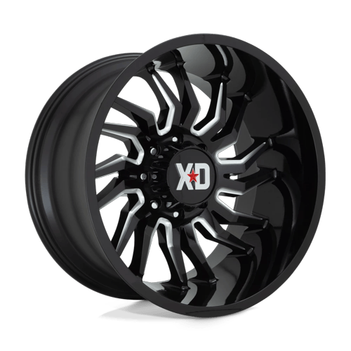 XD - XD858 22X10 5X127 Gloss Black Mill -18MM