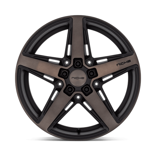 Niche 1PC M271 Teramo 18X8 5X114.3 +30MM Matte Black W Double Dark Tint