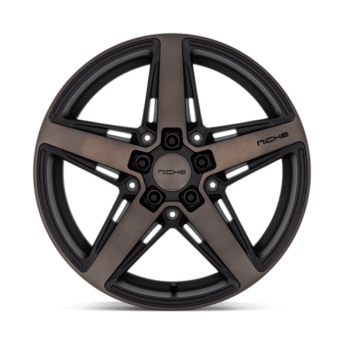 Niche 1PC M271 Teramo 18X8 5X108 +40MM Matte Black W Double Dark Tint
