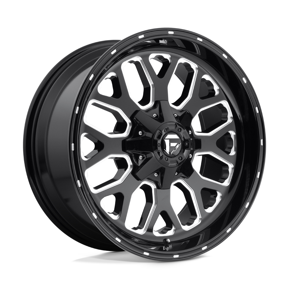 Fuel Off-Road Aluminum Wheels 20X10 Titan D588 Gloss Black Milled
