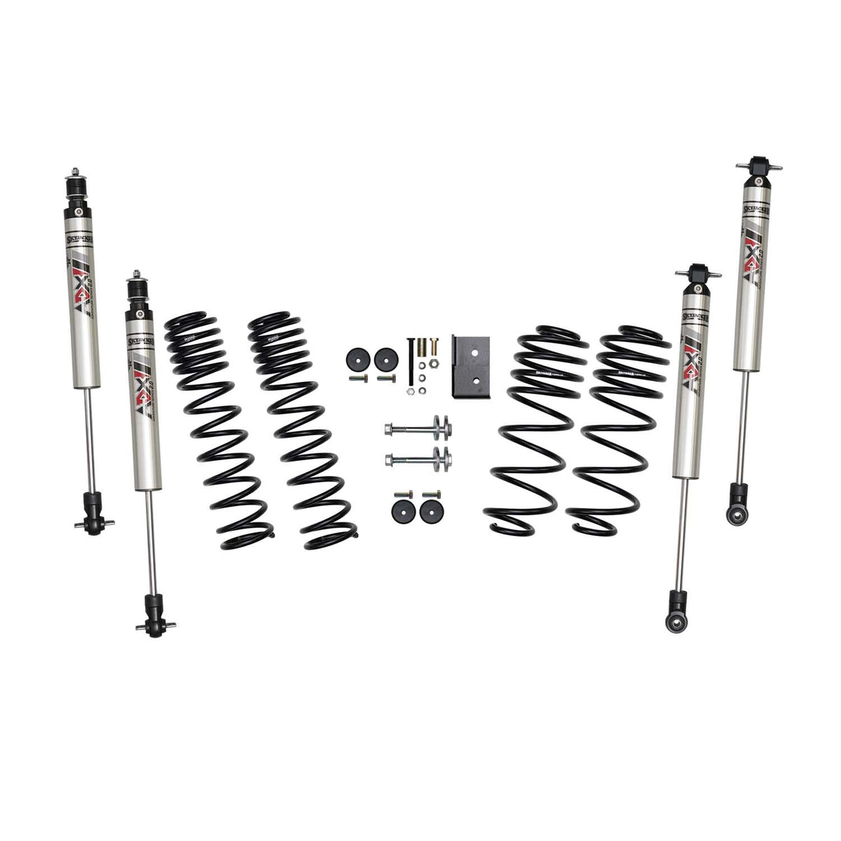 Skyjacker 97-06 Jeep Wrangler Tj 2.5 In. Susp. Lift Kit w ADX M2.0 Aluminum Monotube Shocks - TJ25BKXMLT