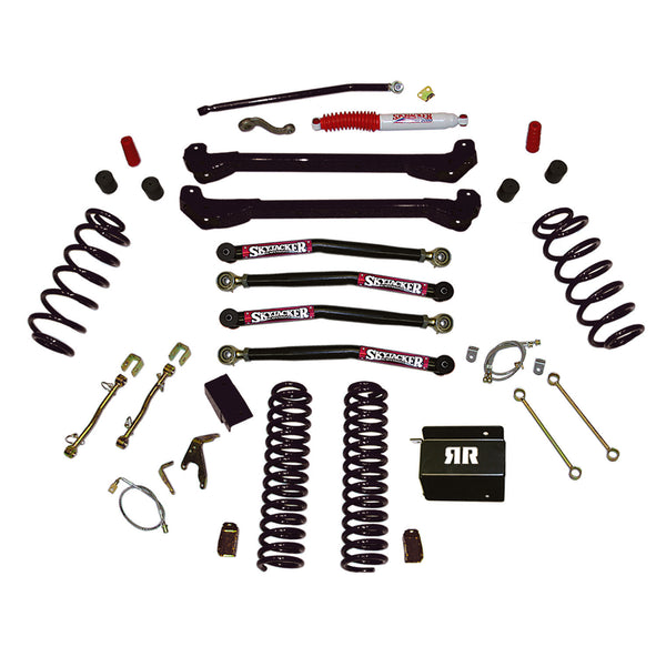 Skyjacker 97-06 Jeep TJ 4in Dual Rate Long Travel Coils Long Arm RR1 Lift Kit - TJ40RR1LTK