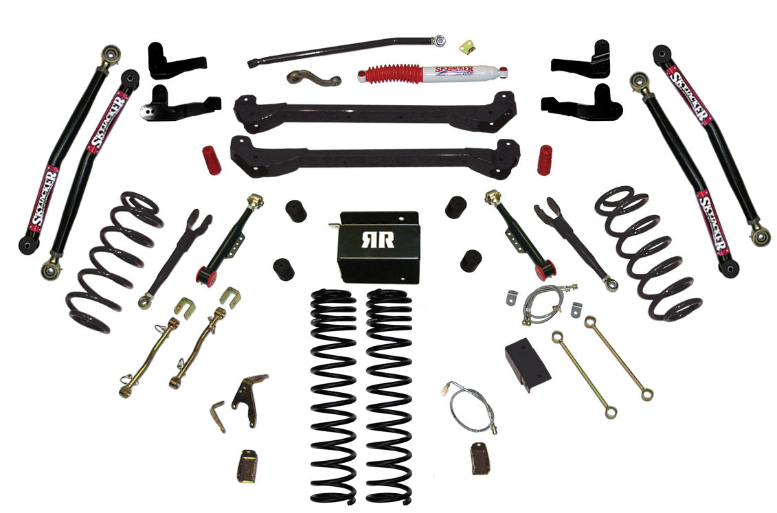 Skyjacker 97-06 Jeep TJ 6in Dual Rate Long Travel Coils Long Arm RR2 Lift Kit - TJ60RR2LTK
