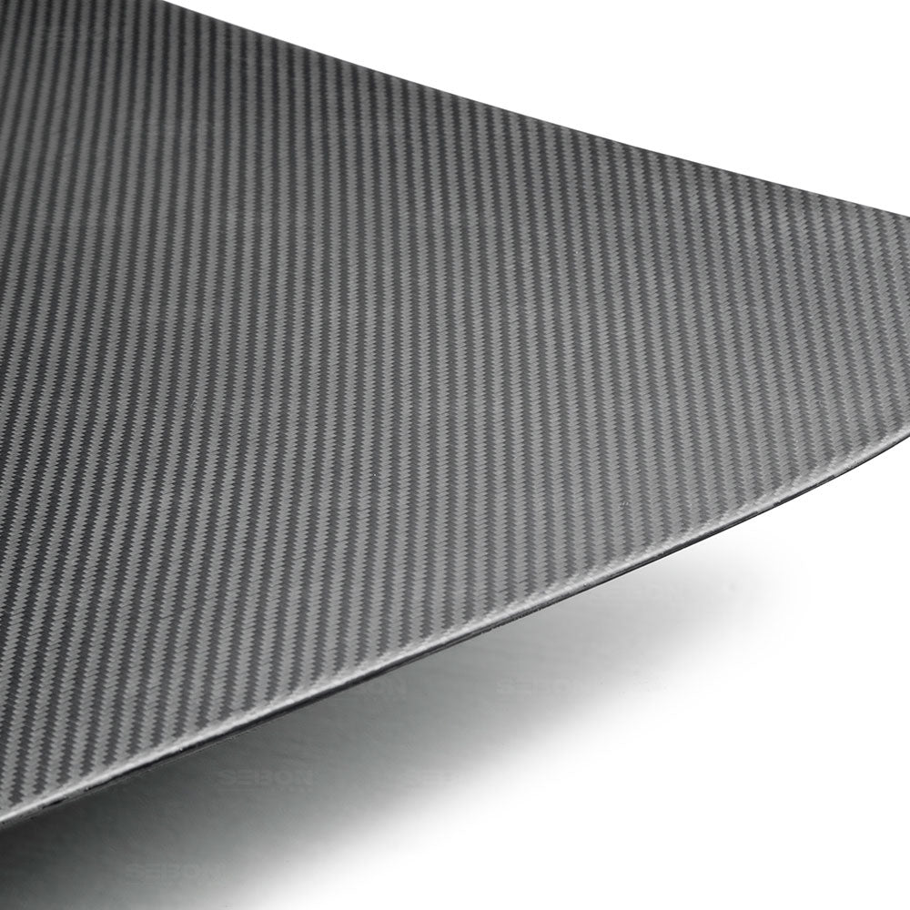 Seibon 09-12 Nissan GTR R35 OEM Dry Carbon Fiber Trunk/Hatch (NO Spoiler Holes) - TL0910NSGTR-OE-DRY