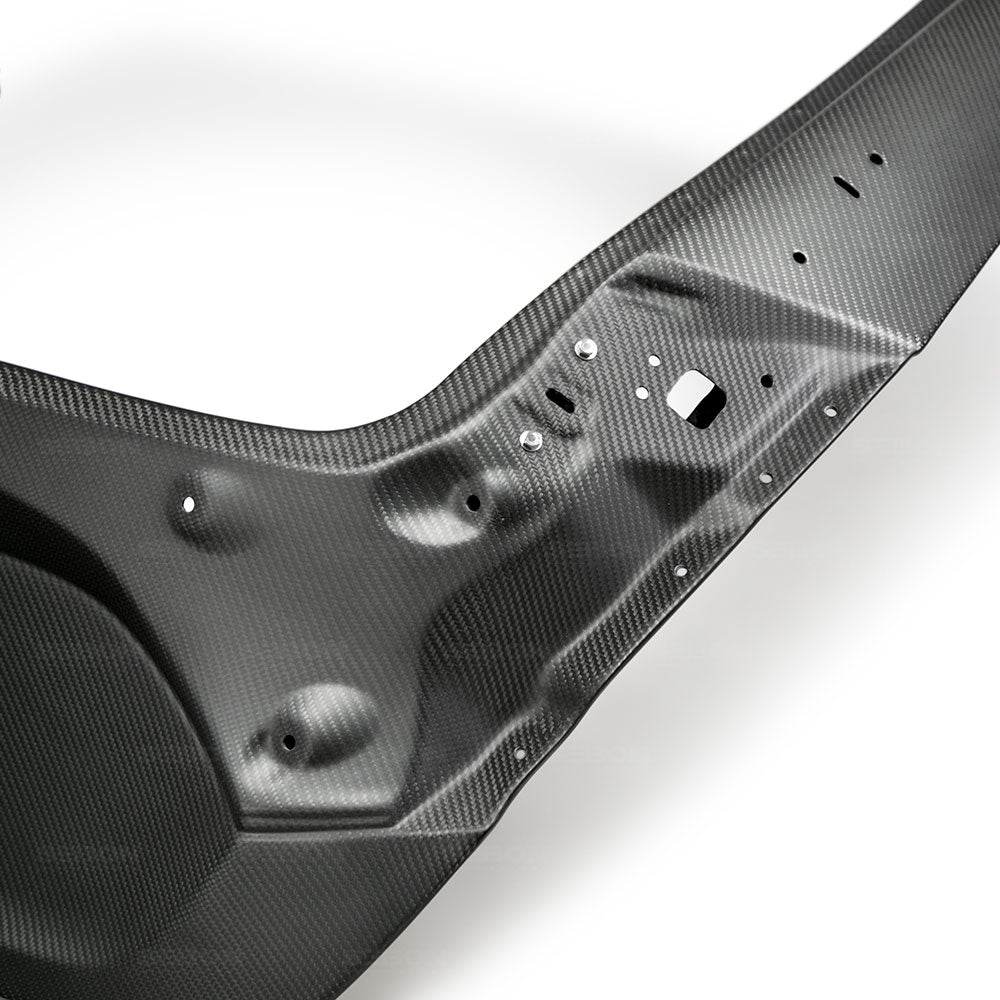 Seibon 2017+ Honda Civic Type R Hatchback OEM Dry Carbon Fiber Trunk Lid - TL17HDCVRHB-DRY
