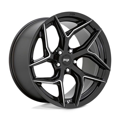 Niche 1PC M266 Torsion 20X9 5X112 +27MM Gloss Black Milled