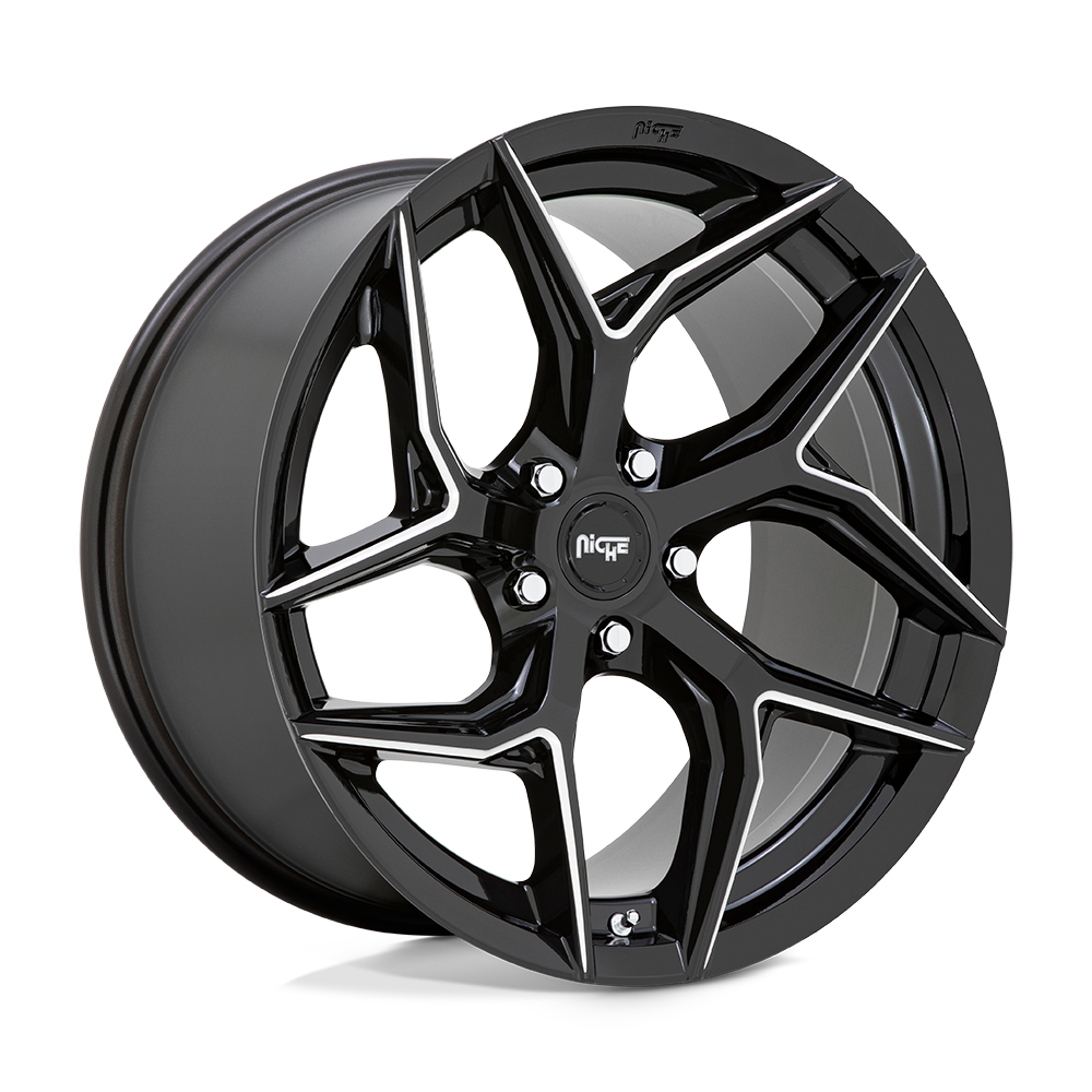 Niche 1PC M266 Torsion 20X10.5 5X112 +27MM Gloss Black Milled