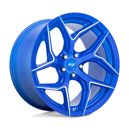 Niche 1PC M268 Torsion 20X10.5 5X120 +35MM Anodized Blue Milled
