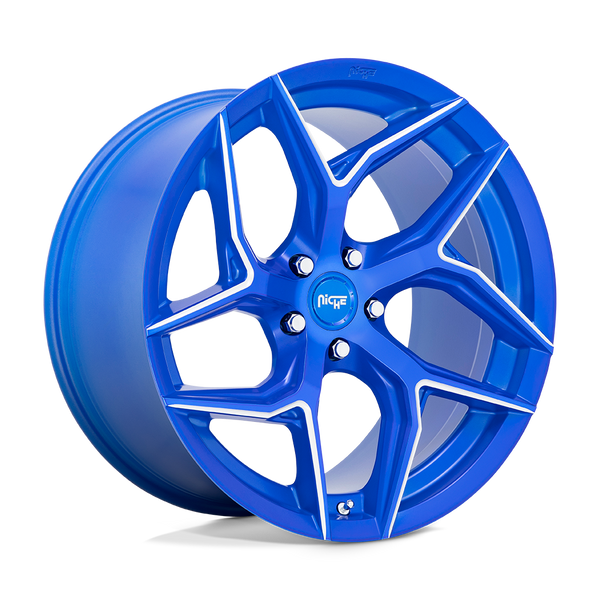 Niche M268 Torsion 20X9 5X112 +25MM Anodized Blue Milled