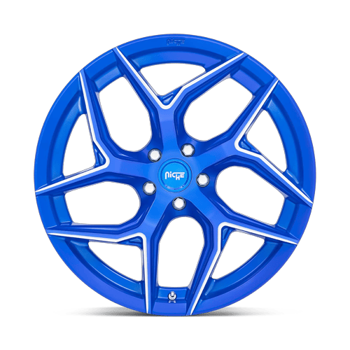 Niche 1PC M268 Torsion 20X10.5 5X114.3 +40MM Anodized Blue Milled