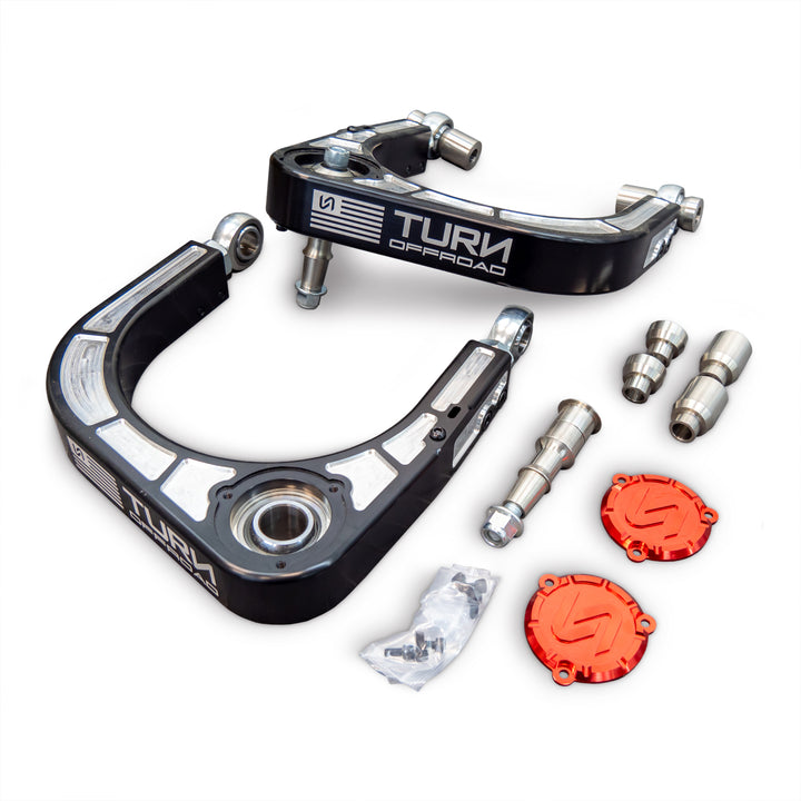 Turn Offroad 2021+ Ford Bronco Billet Upper Control Arm Kit - SUCA-M1 for 2021-2026 Ford Bronco - angle view