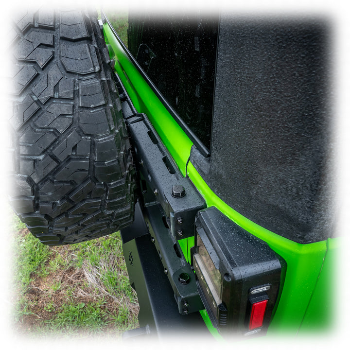 Turn Offroad 2007-2018 Jeep JK Hinge Mount Tire Carrier - JKTC-01 by TURN Offroad - detail view