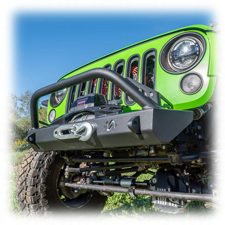 Turn Offroad 2007+ Jeep JK/JL/JT Front Bumper (Frame Cut) - JPFB-05 for 2018-2024 Jeep Wrangler - detail view