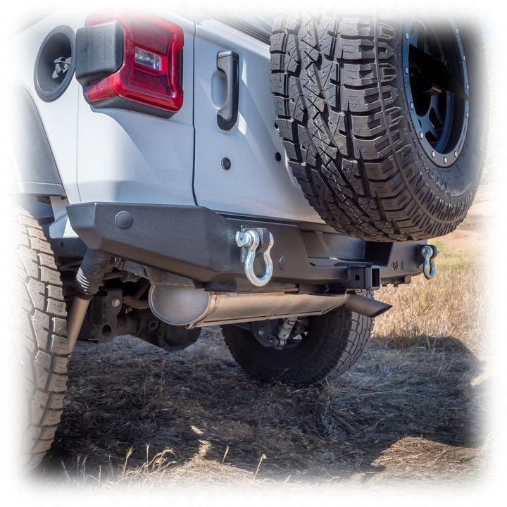 Turn Offroad 2018+ Jeep JL Rear Bumper - JLRB-01 for 2018-2024 Jeep Wrangler - angle view